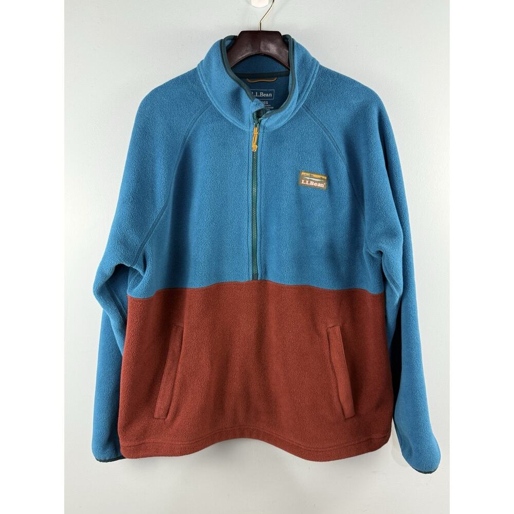 L.L. Bean Men's Fleece Pullover Sz XL Half Zip Hiking Outdoor‎ Gorpcore 90s Y2K